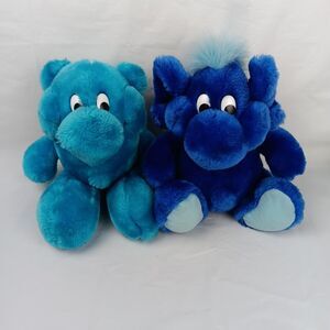 Kodak Kolorkins Click and Focus Blue Plush 10 in Sitting Made in Korea Vintage